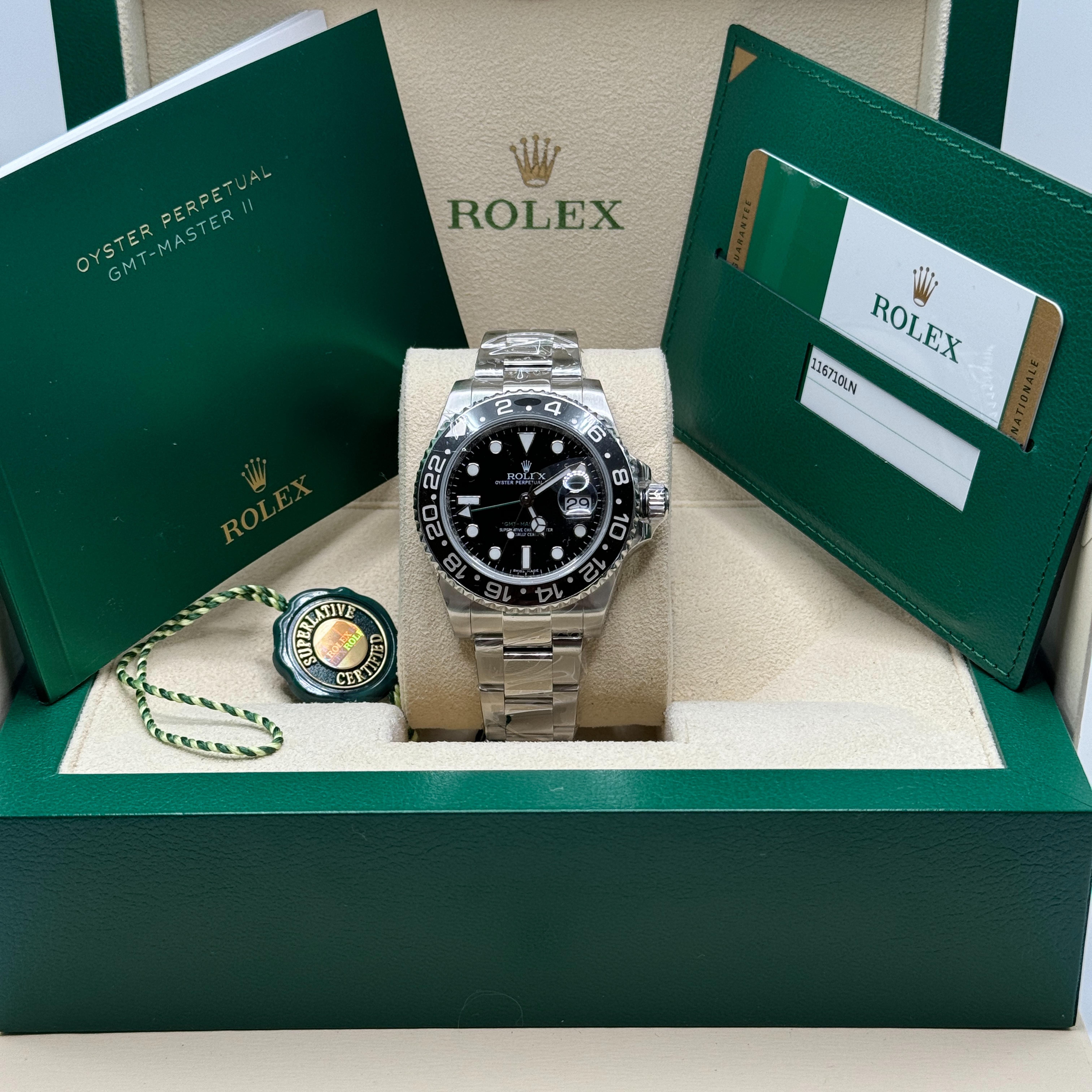 Rolex GMT-Master II Black 116710LN-0001 Watches Bezel