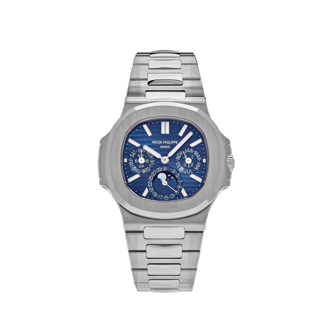 Patek Philippe Nautilus Perpetual Calendar 5740/1G-001 White Gold 40mm Blue  Dial