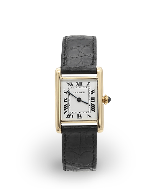 Cartier Tank Louis Small Yellow Gold / White 