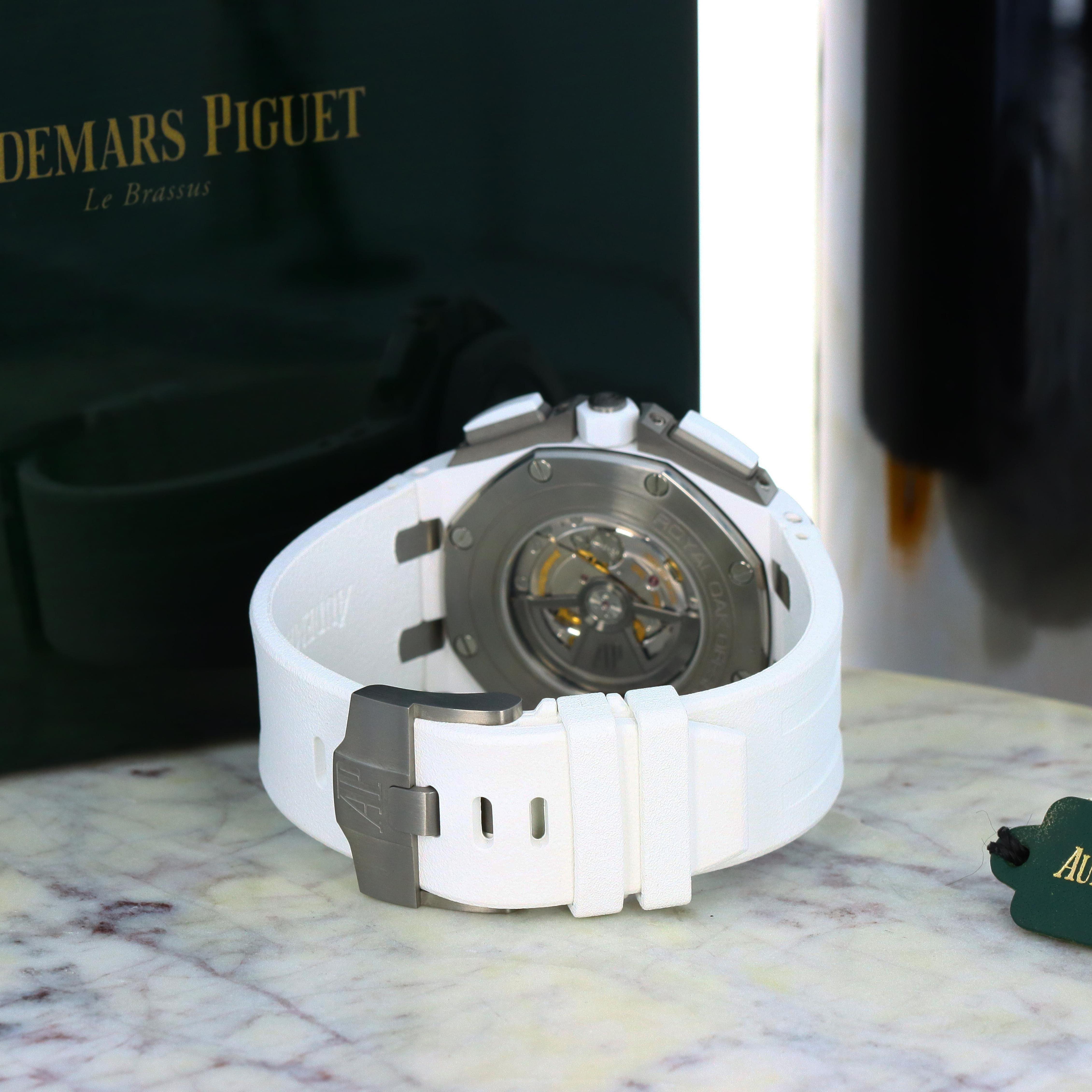 未使用品 オーデマピゲ AP OffShore カフリンクス Audemars Piguet Royal Oak Offshore Chronograph 44 Ceramic / Silver
