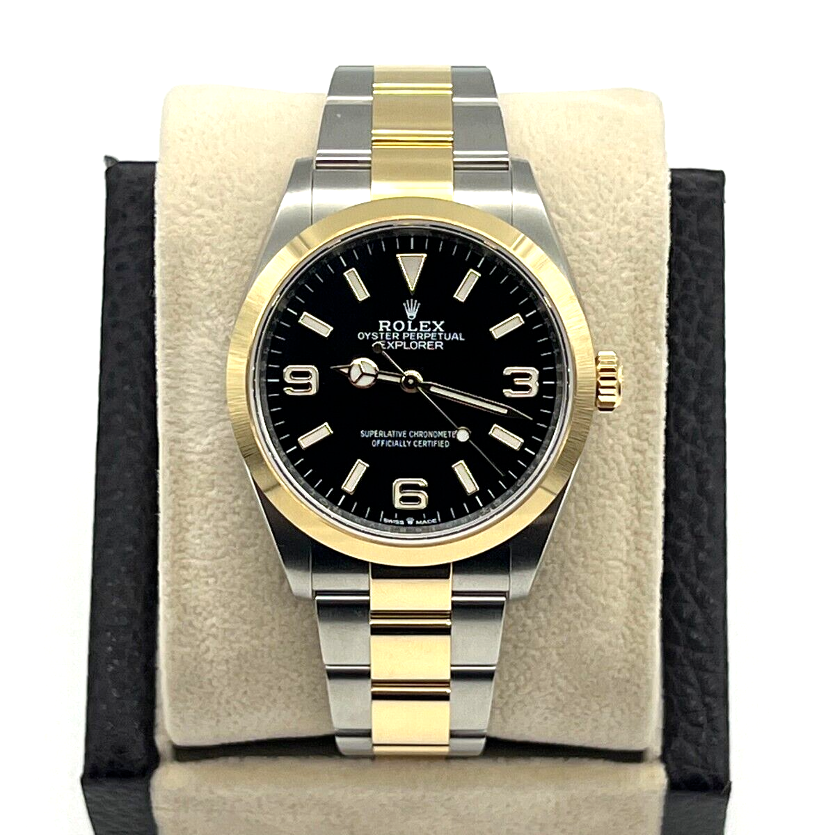 rolex explorer 1 two tone