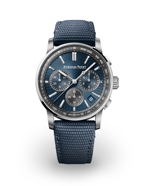 Audemars Piguet CODE 11.59 Chronograph 41 Steel / Blue / Strap 