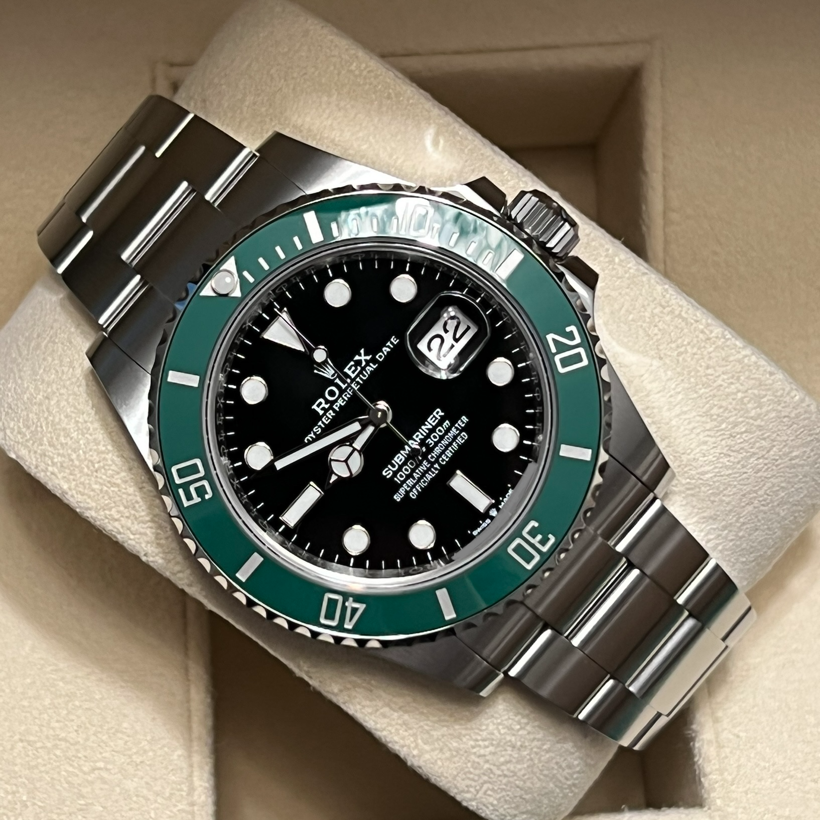 Rolex Submariner Date 41mm Starbucks Black Dot Dial Watch Reference# –  Happy Jewelers