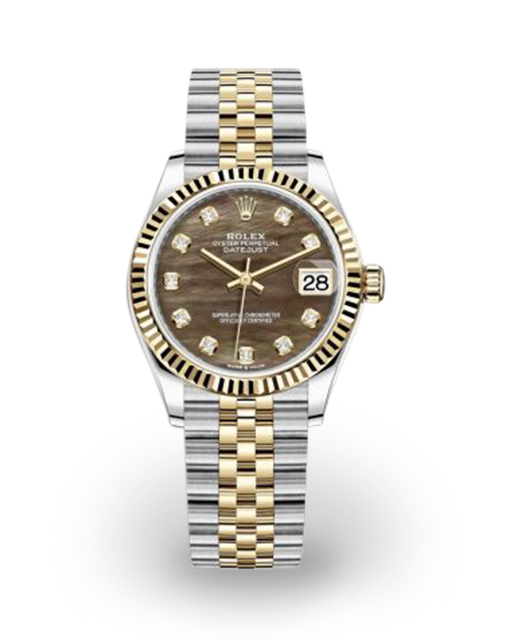 Rolex Datejust 31 Two-Tone Fluted Tahitian MOP Diamond-Set - Main Image