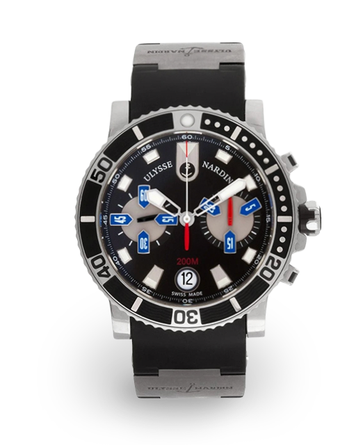 Ulysse Nardin Maxi Marine Diver Chronograph 42 Steel Black