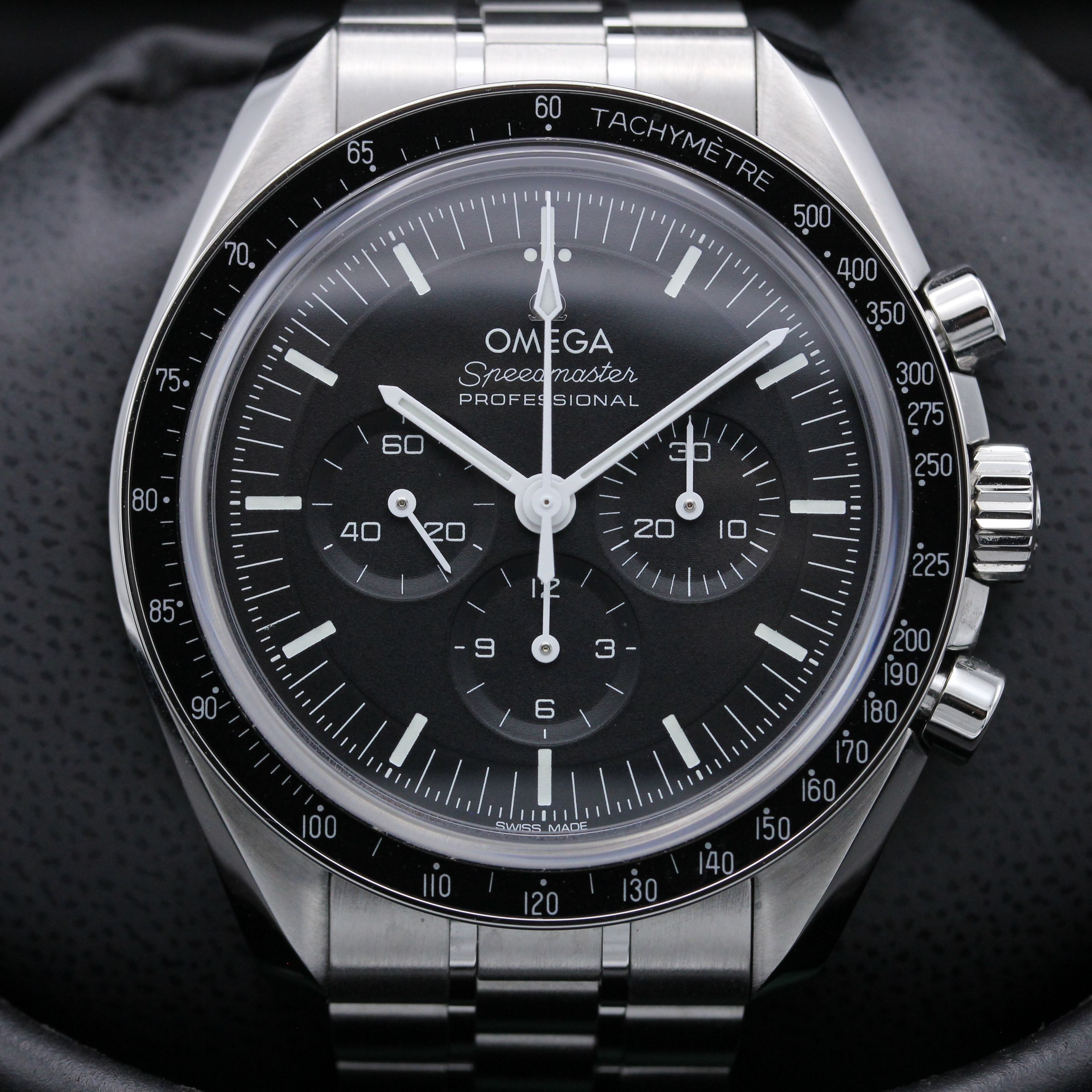 Speedmaster Moonwatch Professional Co-Axial Master Chronometer Chronograph  42mm Sapphire Crystal On Bracelet With Caliber 3861