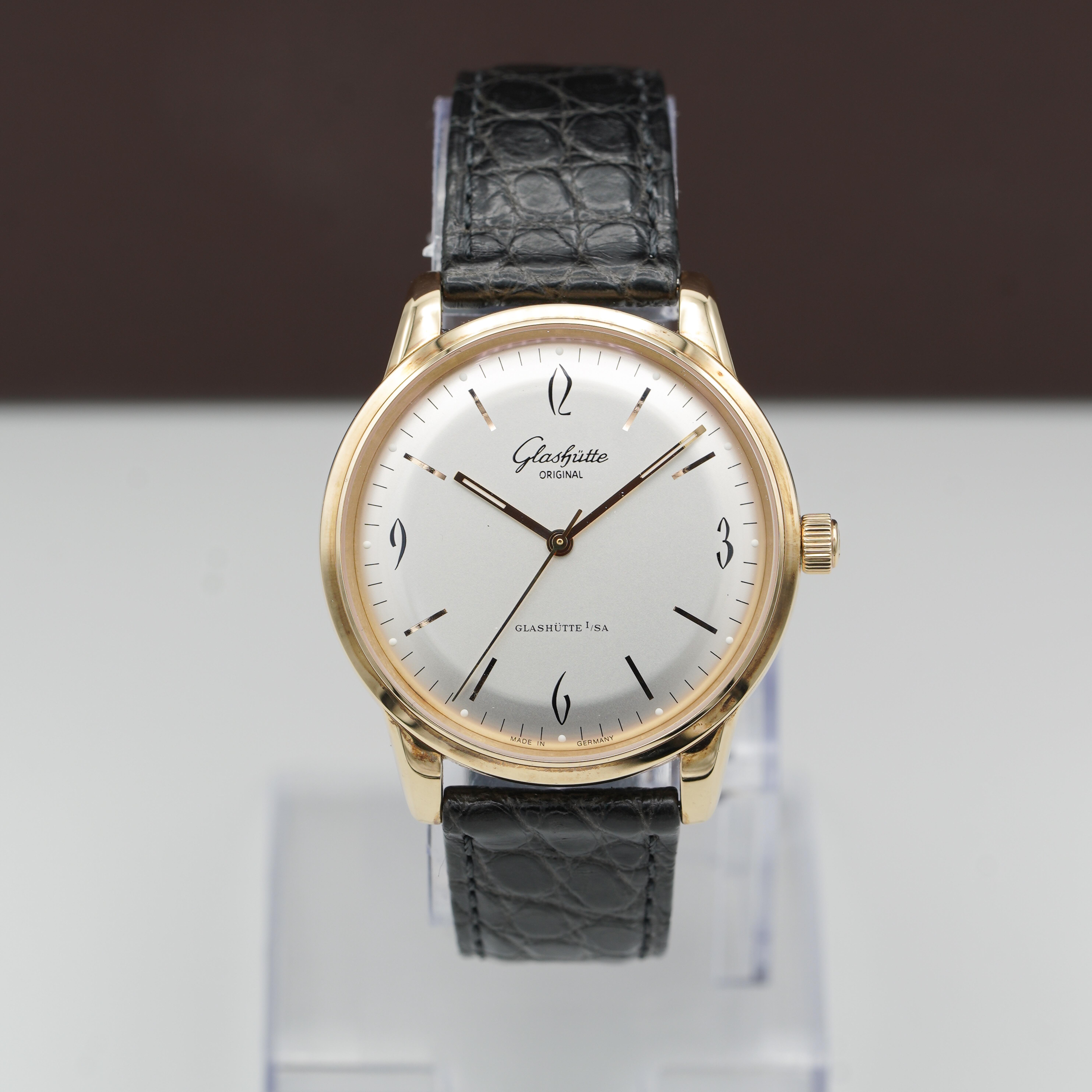 Glashütte Original Sixties Rose Gold / Silver / Alligator