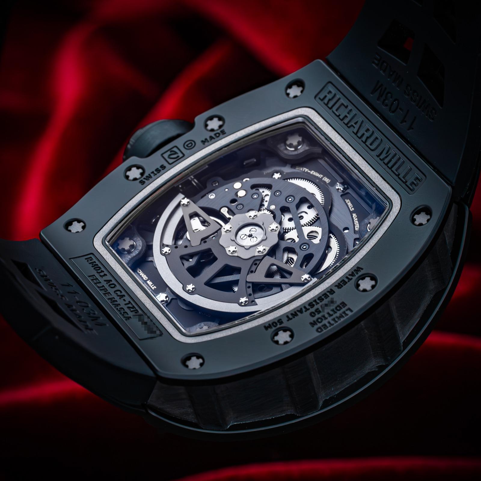 Richard Mille RM 011 Flyback Chronograph Black Phantom PVD Ceramic