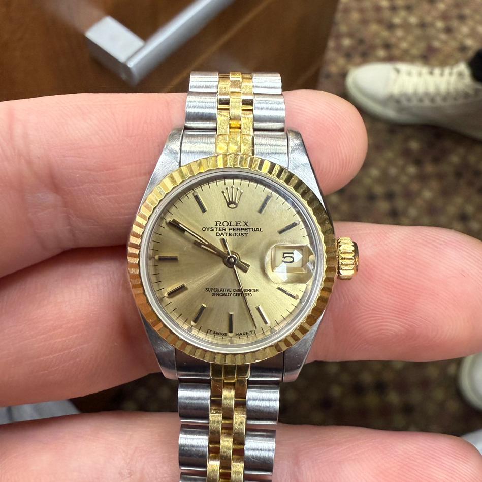 〇純正 ROLEX 2駒 69173 DATEJUST YG×SS FZ8608 HQ Milton - 1986 Rolex Ladies Two Tone DateJust 69173