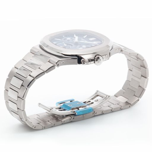 Nautilus Perpetual Calendar Ref 5740 in White Gold On White Gold Bracelet  with Blue Dial 5740/1G 001