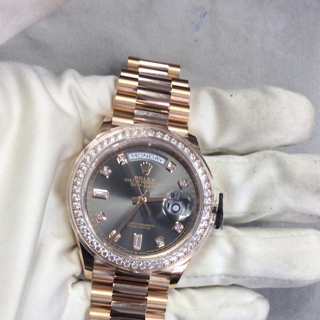Rolex Day-Date 36 President Rose Gold Eisenkiesel Dial