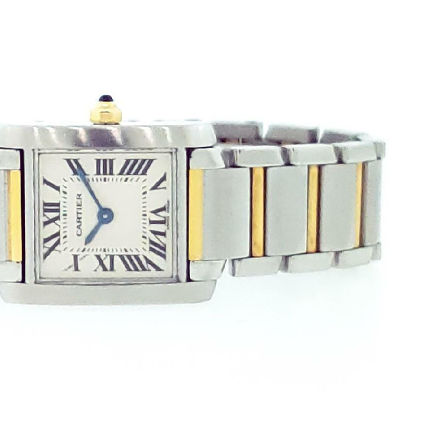 Small Cartier Two-Tone Tank Francaise Watch W51007Q4.