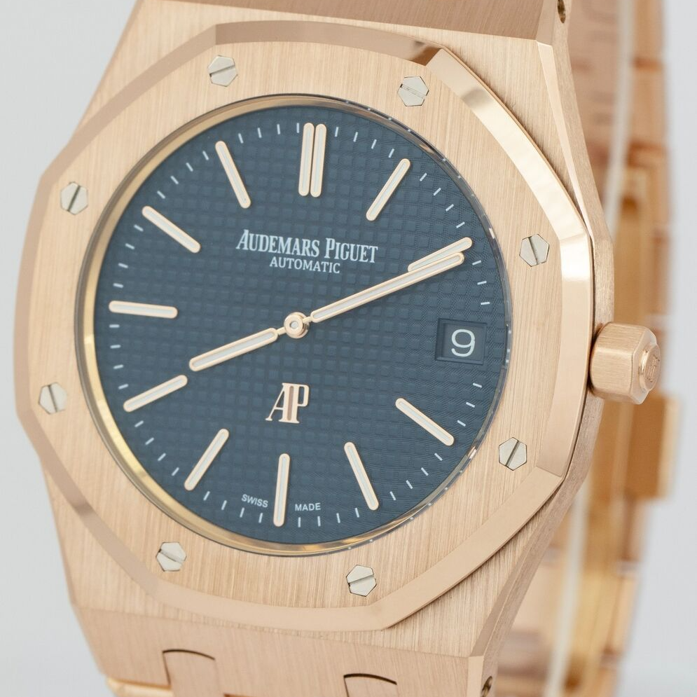 Audemars Piguet Royal Oak Extra-Thin 39 Rose Gold Blue 15202OR