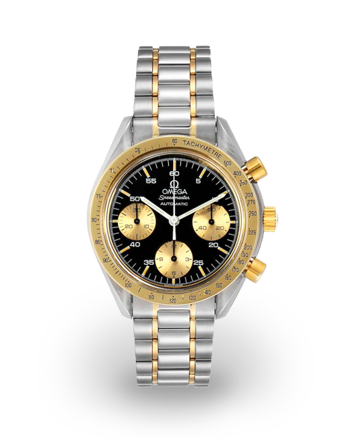 Omega Speedmaster Reduced 39 Two Tone Black 175.033.00 Watches