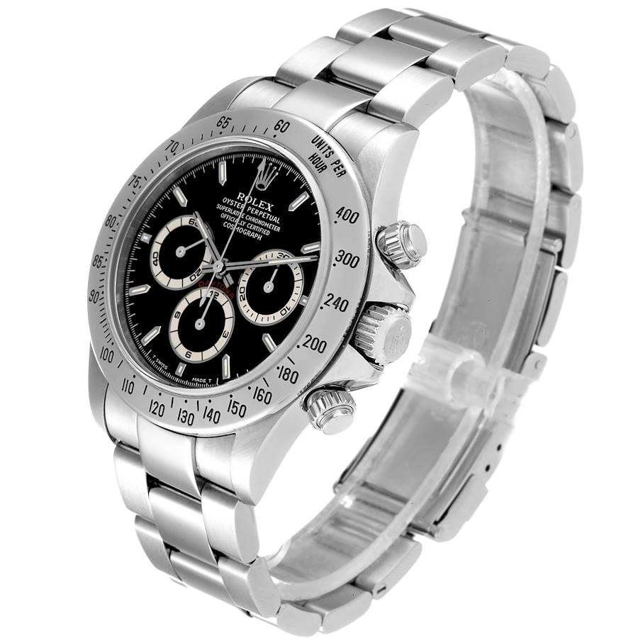 Rolex Daytona Steel / Black / Tritium / Zenith 16520 Watches Rolex Daytona Steel / Black / Tritium / Zenith 16520 Watches