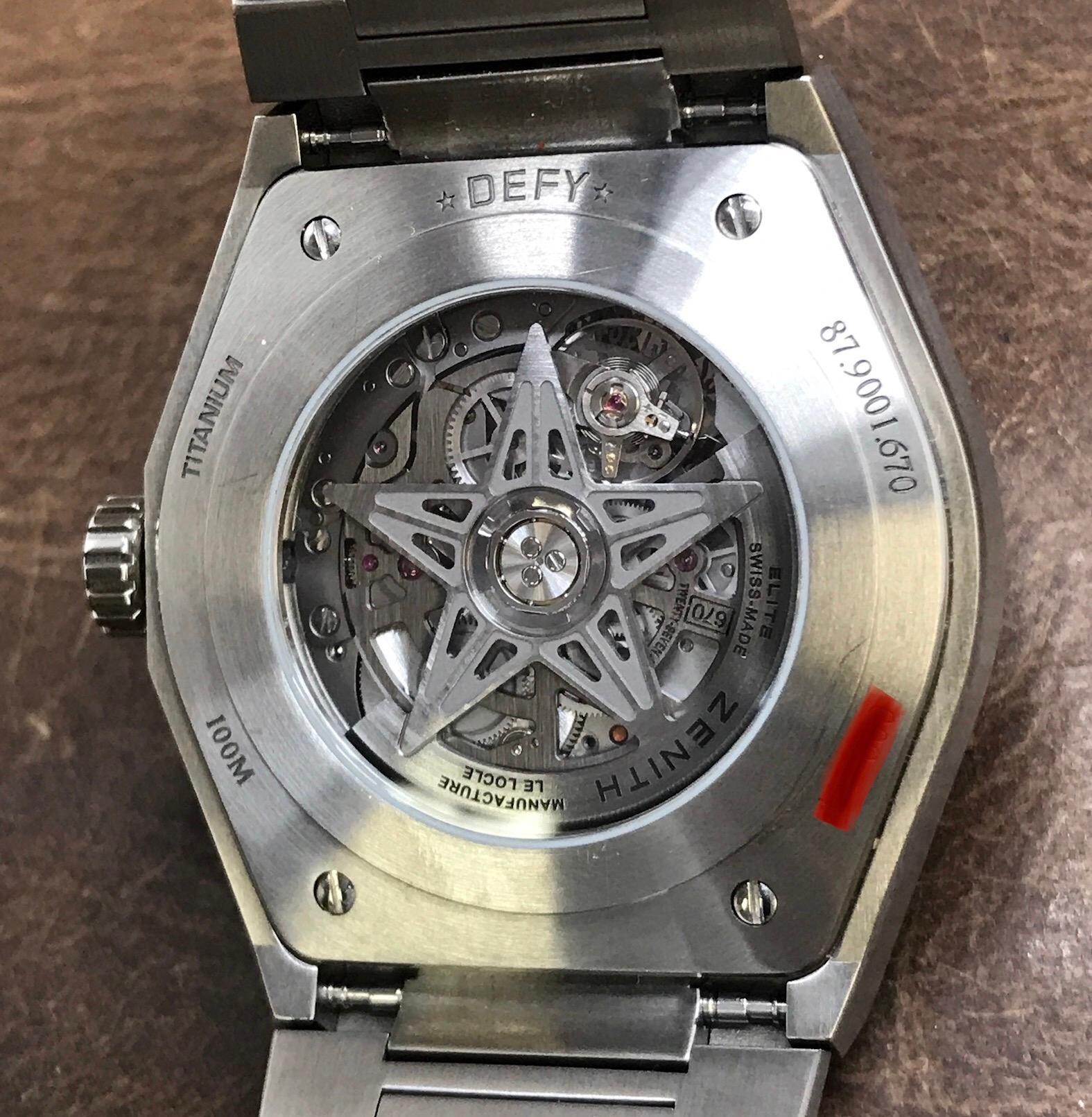  Zenith Defy Classic Titanium & Rose Gold Watch  87.9001.670/79.M9001 : Zenith: Clothing, Shoes & Jewelry