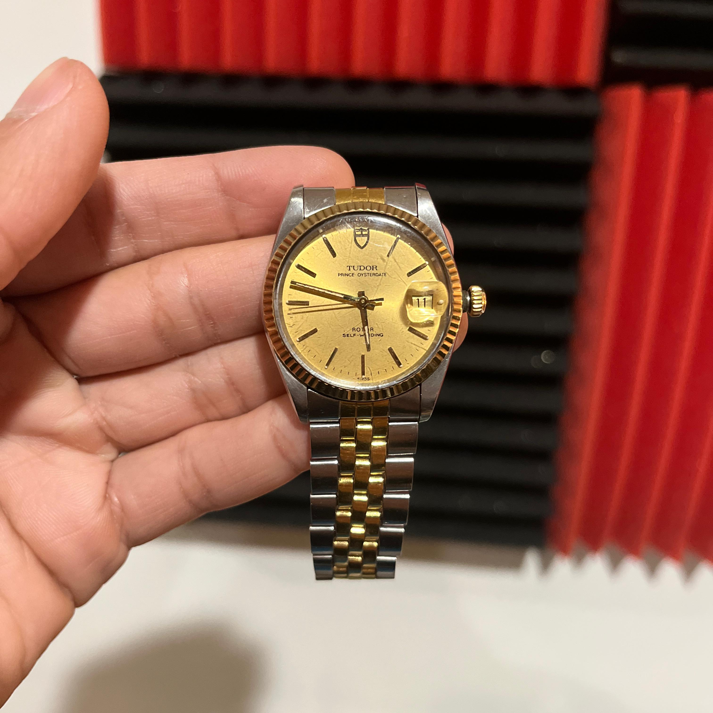 Tudor Prince OysterDate Two-Tone / Fluted / Champagne Tudor Prince OysterDate Two-Tone / Fluted / Champagne