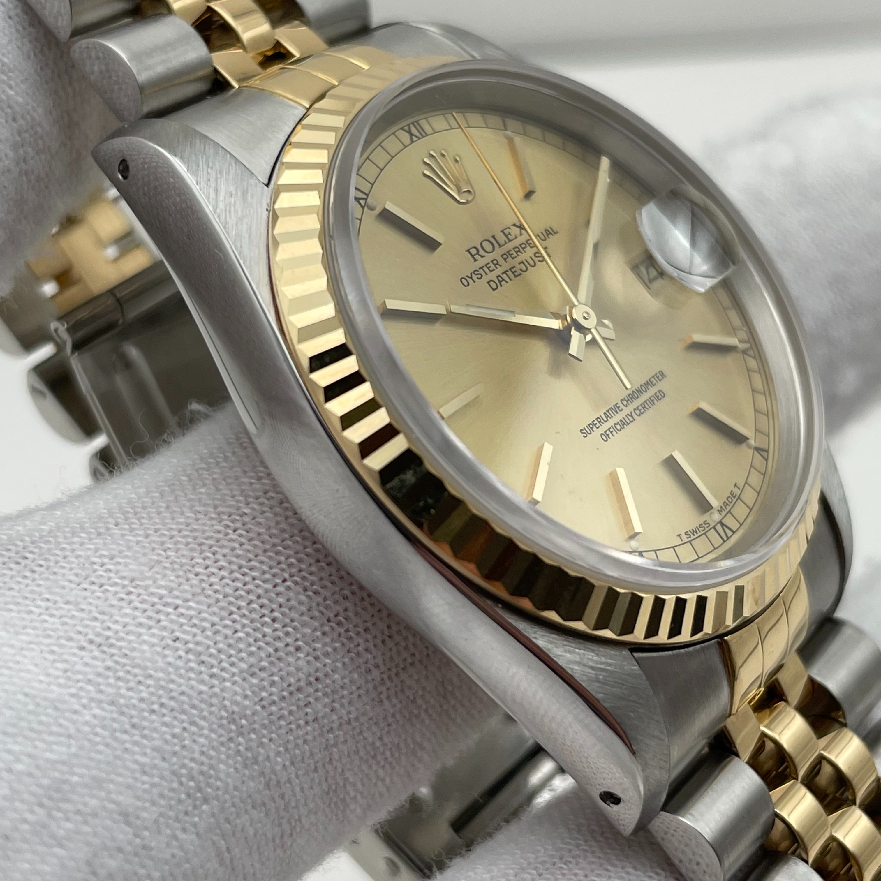 1991 Rolex Datejust 16233 Two Tone Jubilee Silver Automatic