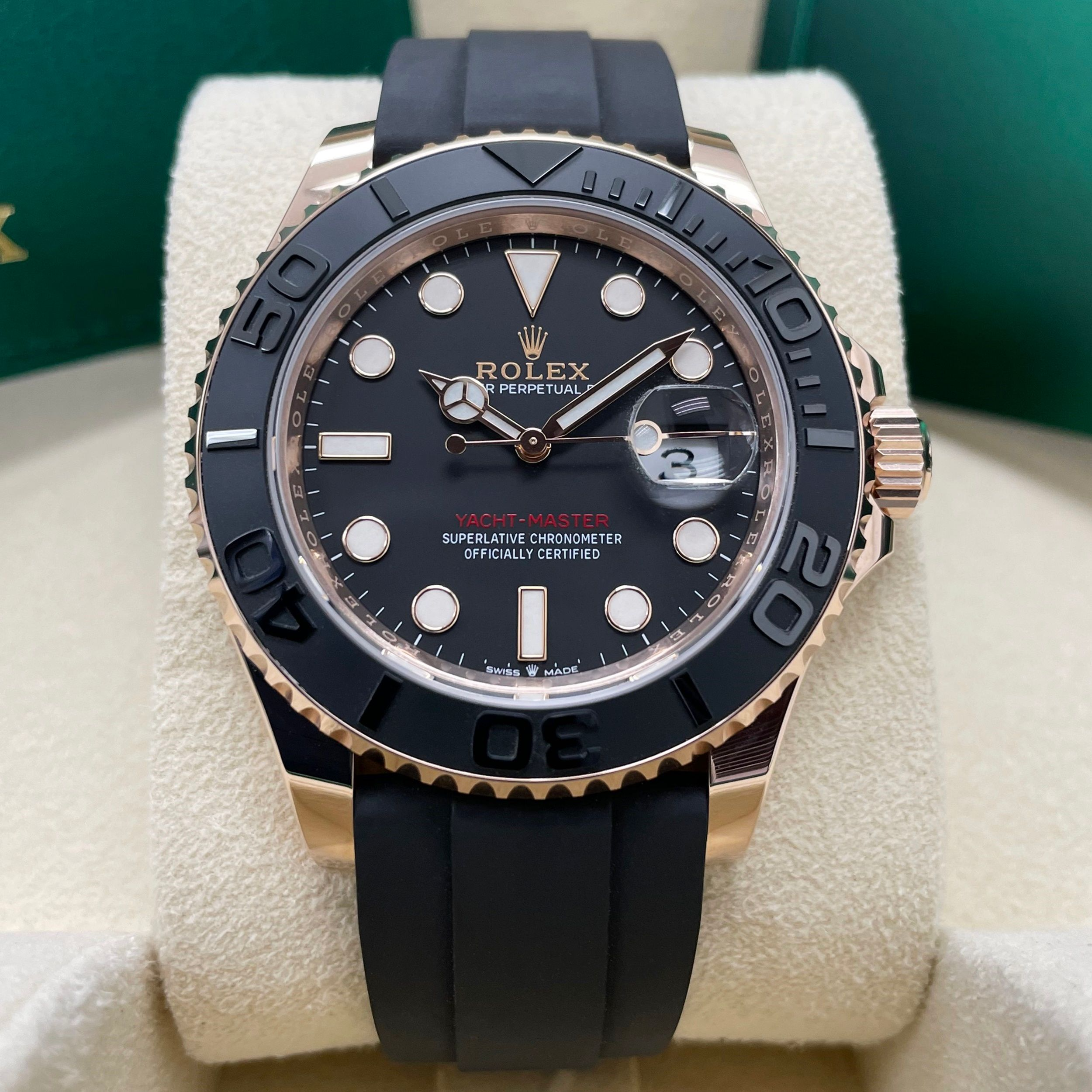 Rolex Yacht-Master 40, 18k Everose Gold, 40mm, Ref# 126655-0002