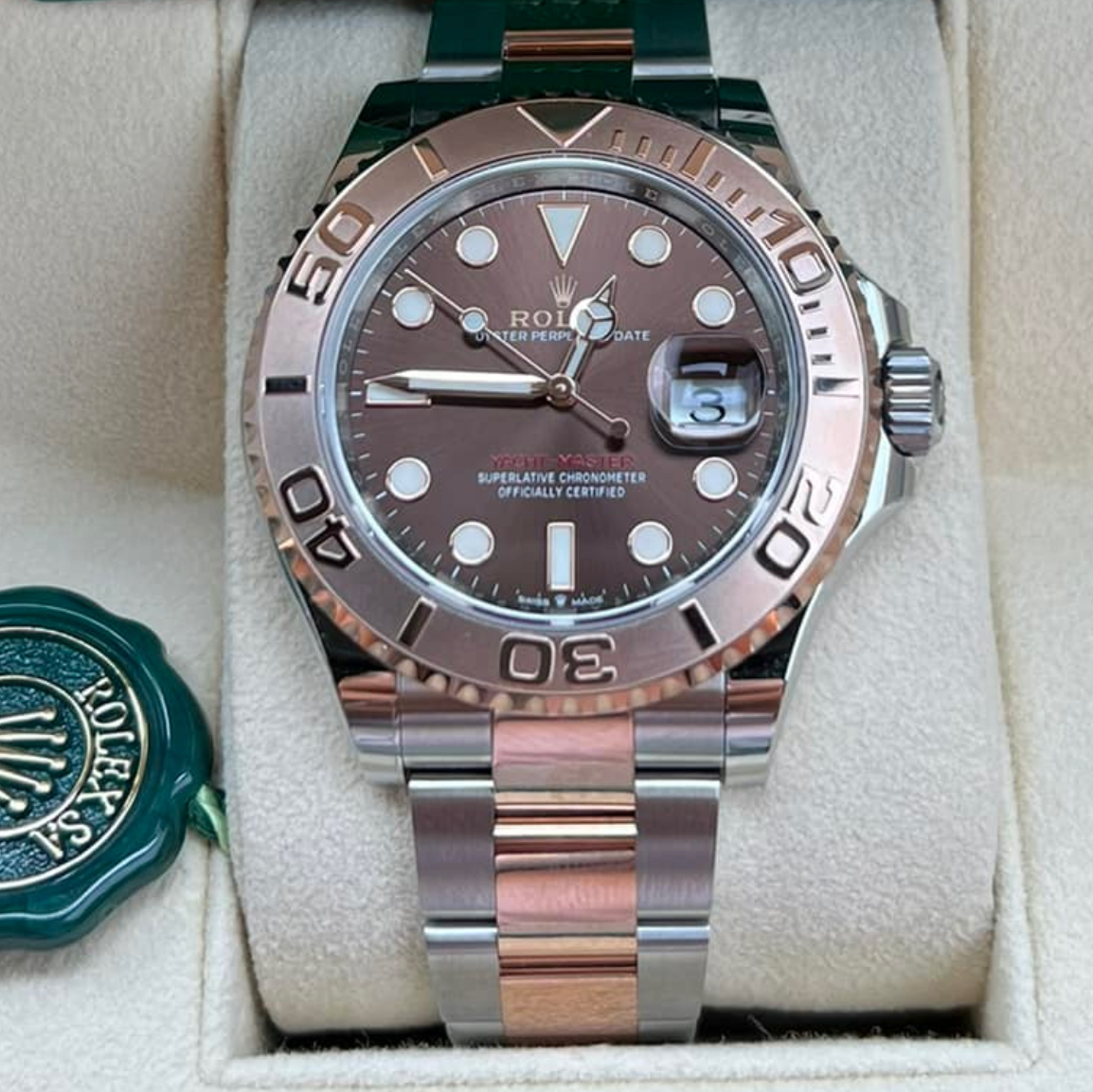 2022 Rolex Yacht- Master 40 Date Chocolate Dial Two-Tone Everose