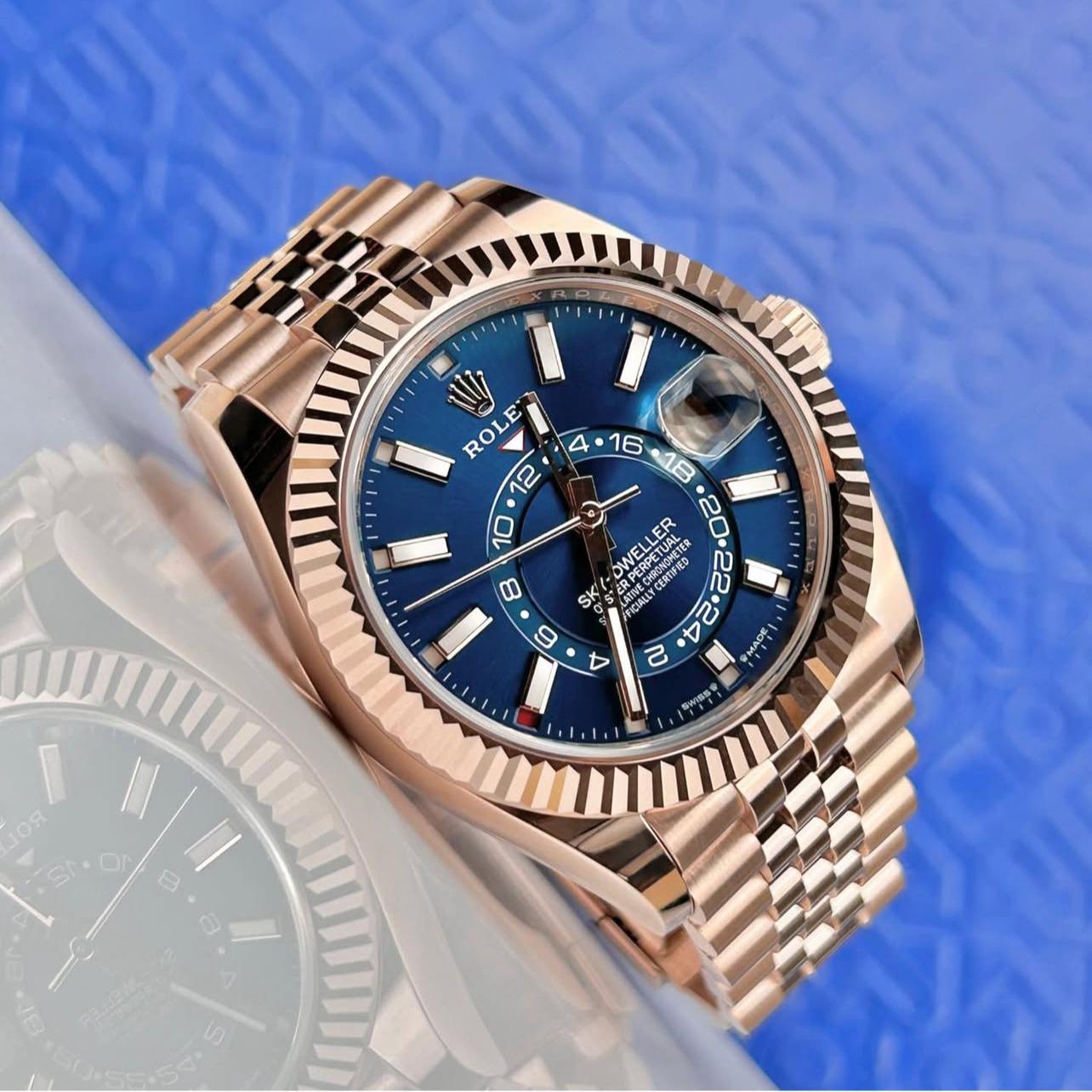 Rolex Sky-Dweller Everose / Blue / Jubilee 336935-0005 Rolex Sky-Dweller Everose / Blue / Jubilee 336935-0005