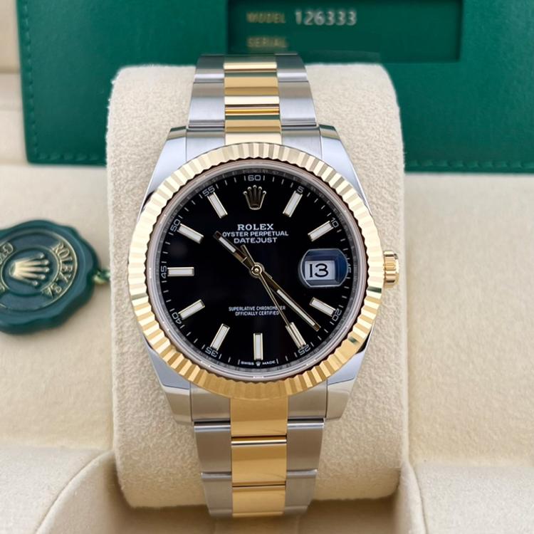 Rolex Oyster Perpetual Datejust 41, Black Dial, 126333-0013