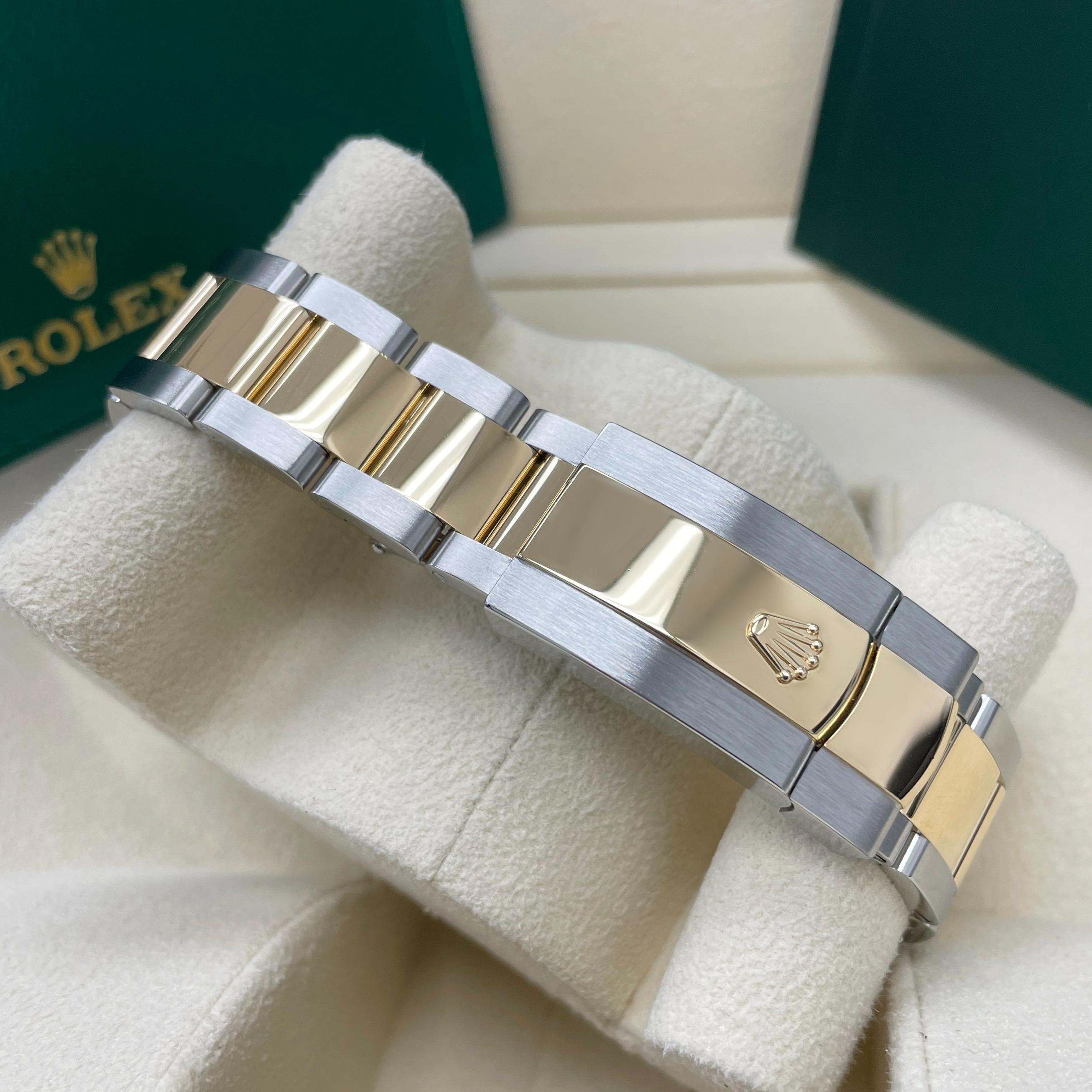 Rolex Datejust 41 Two-Tone / Fluted / Black / Diamond-Set