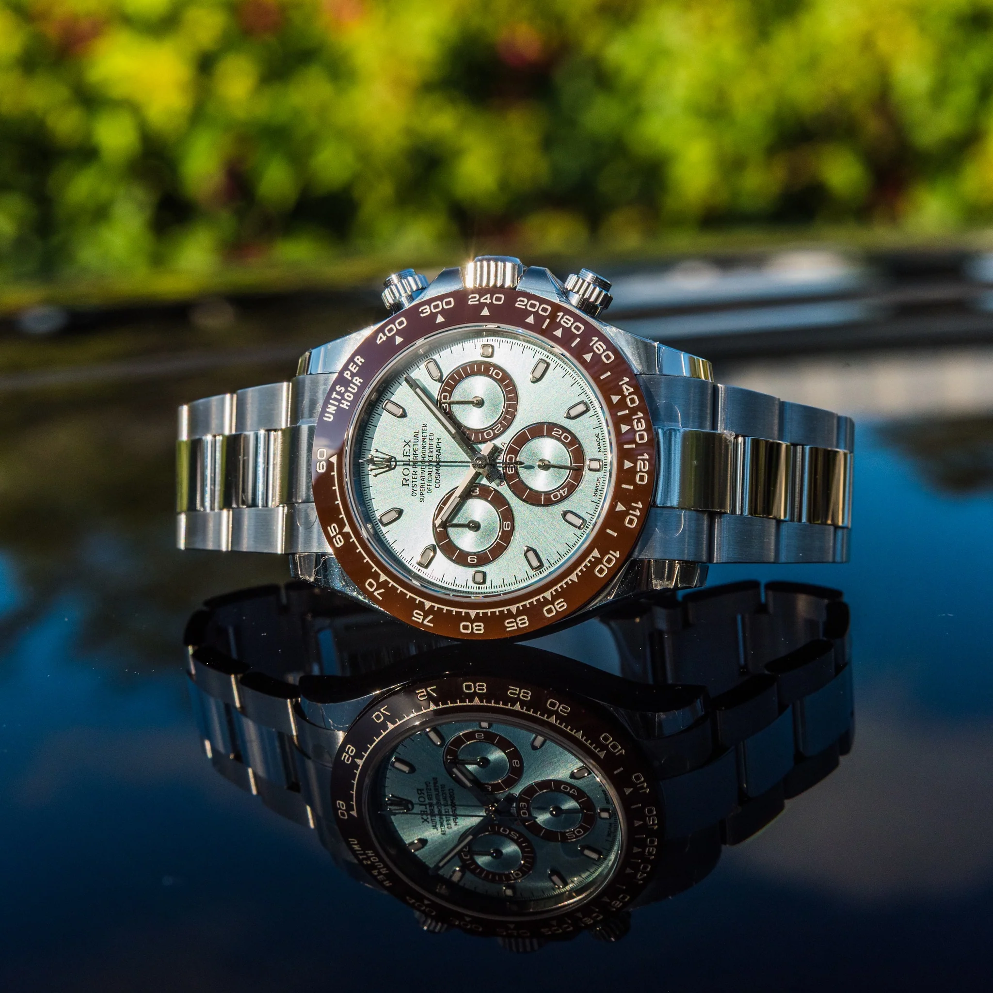 50th Anniversary Platinum Daytona Blue Face Rolex Daytona Platina