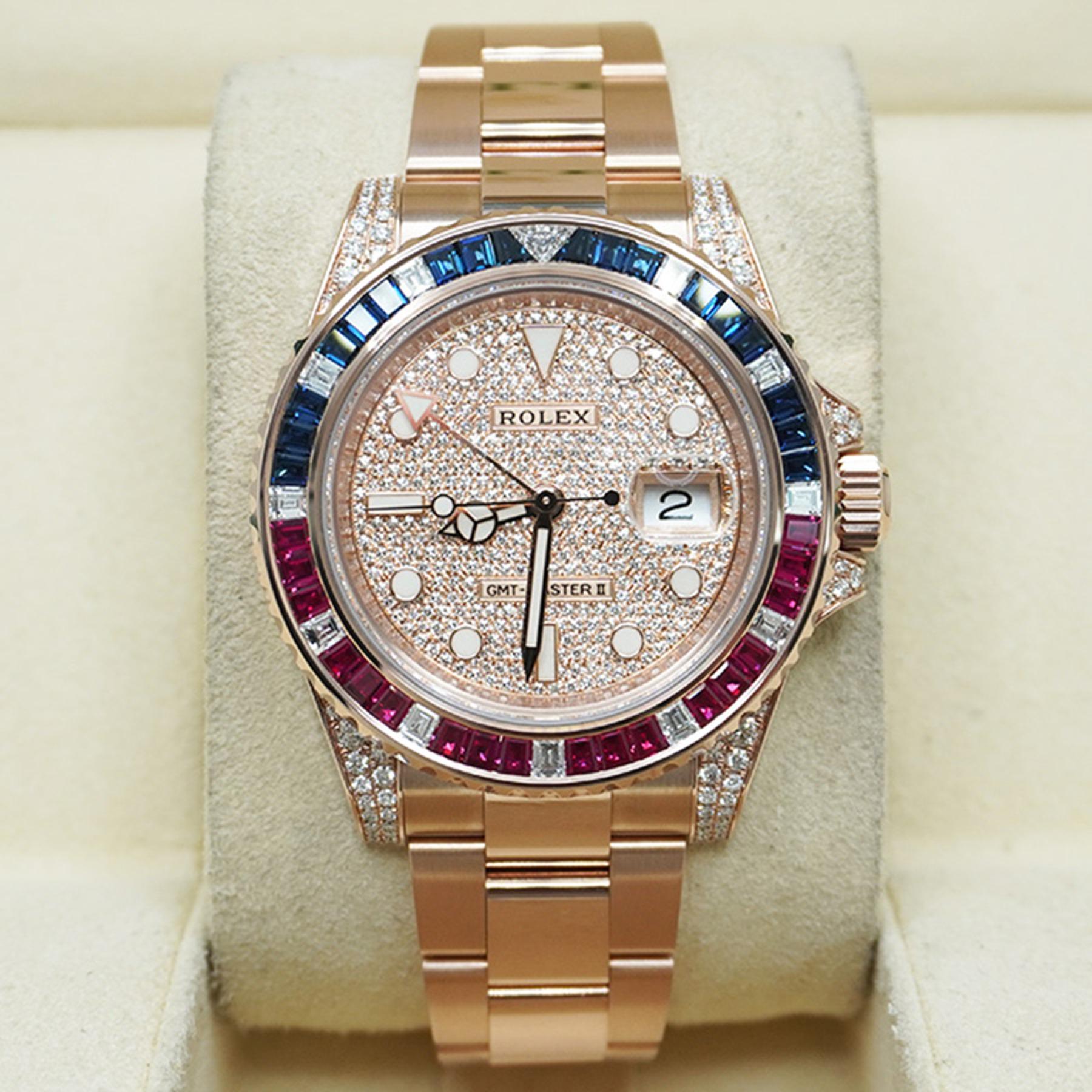 Rolex GMT-Master II Rose Gold SARU 126755SARU Watches Bezel