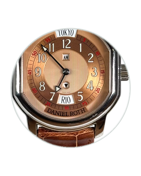 Daniel Roth Metropolitan World Time 37 Steel / Bronze / Arabic