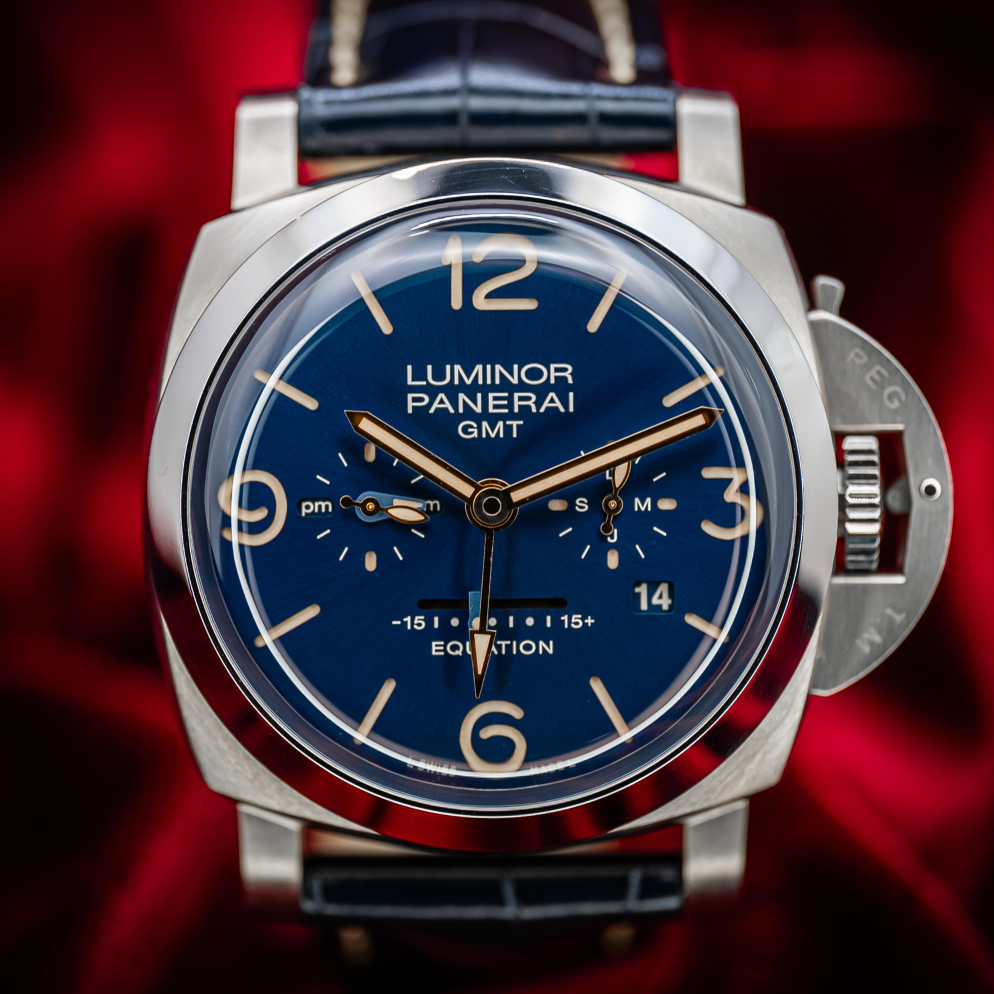 Panerai Luminor 1950 47 Equation Of Time 8 Days Titanium / Blue