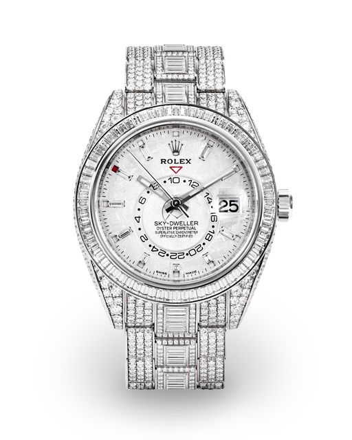 Rolex Sky-Dweller White Gold & Diamonds / Baguette Diamond Rolex Sky-Dweller White Gold & Diamonds / Baguette Diamond