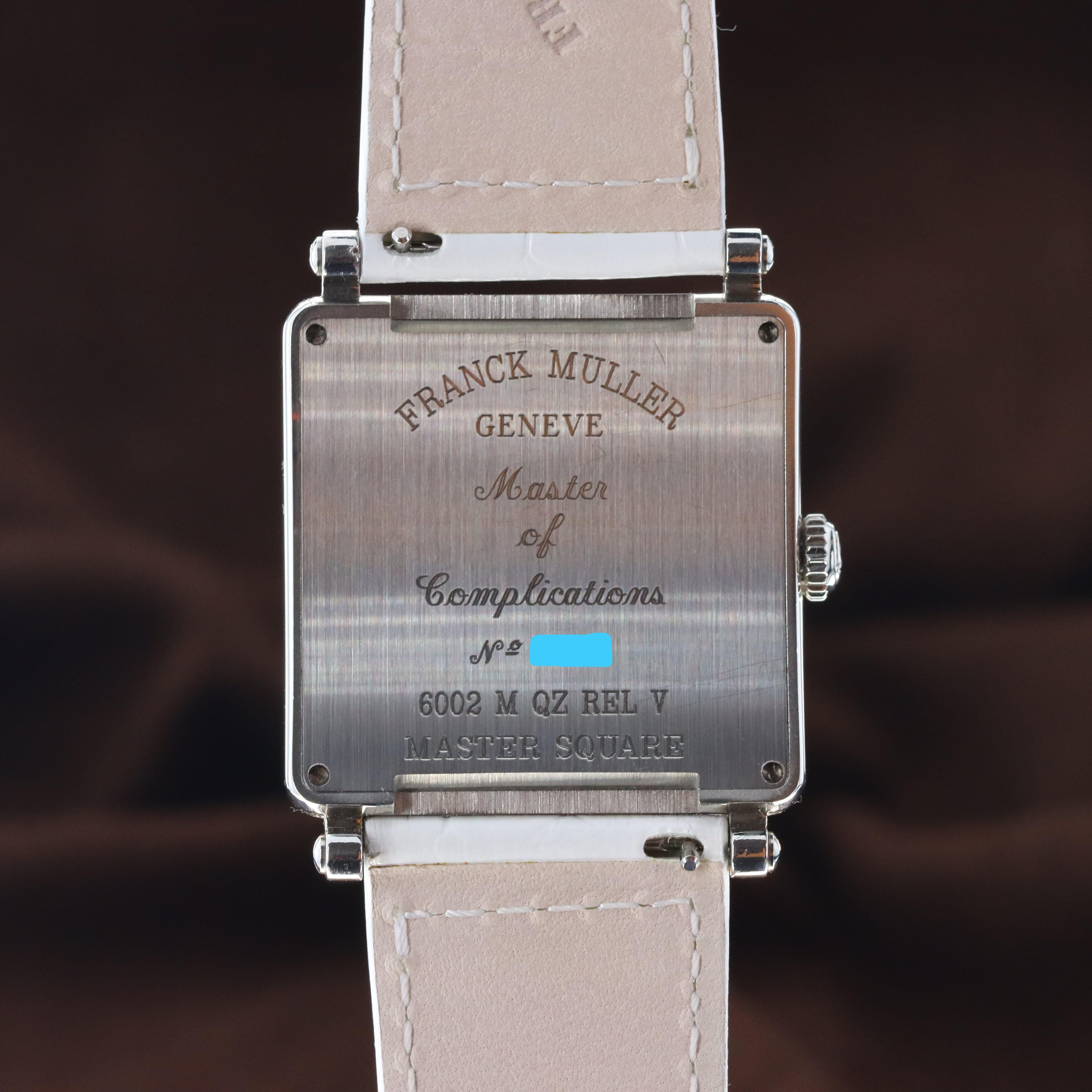 めっしー Franck Muller Master Square Steel / Silvered 6002 M QZ R