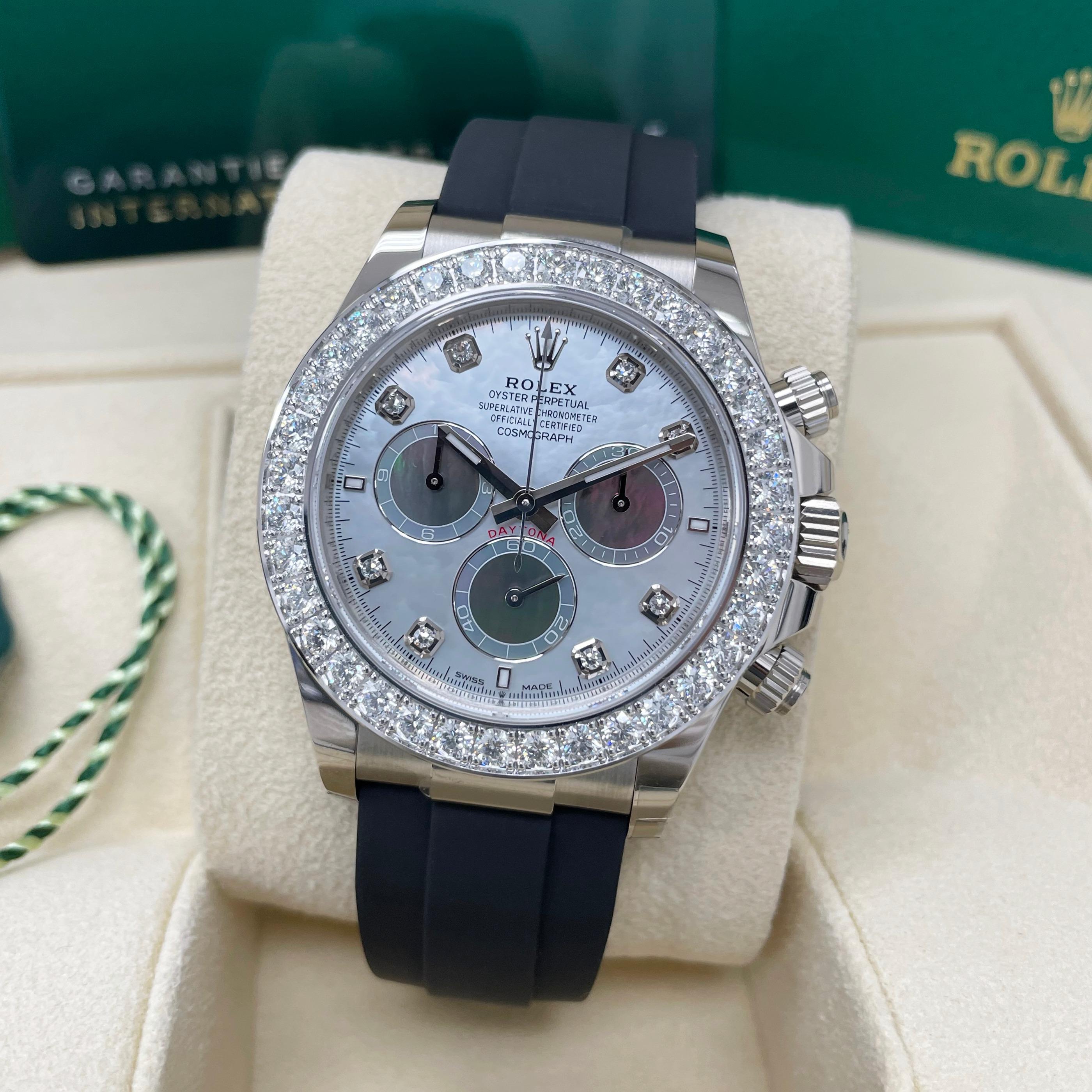 Rolex Cosmograph Daytona White Gold - Diamond / Panda MOP