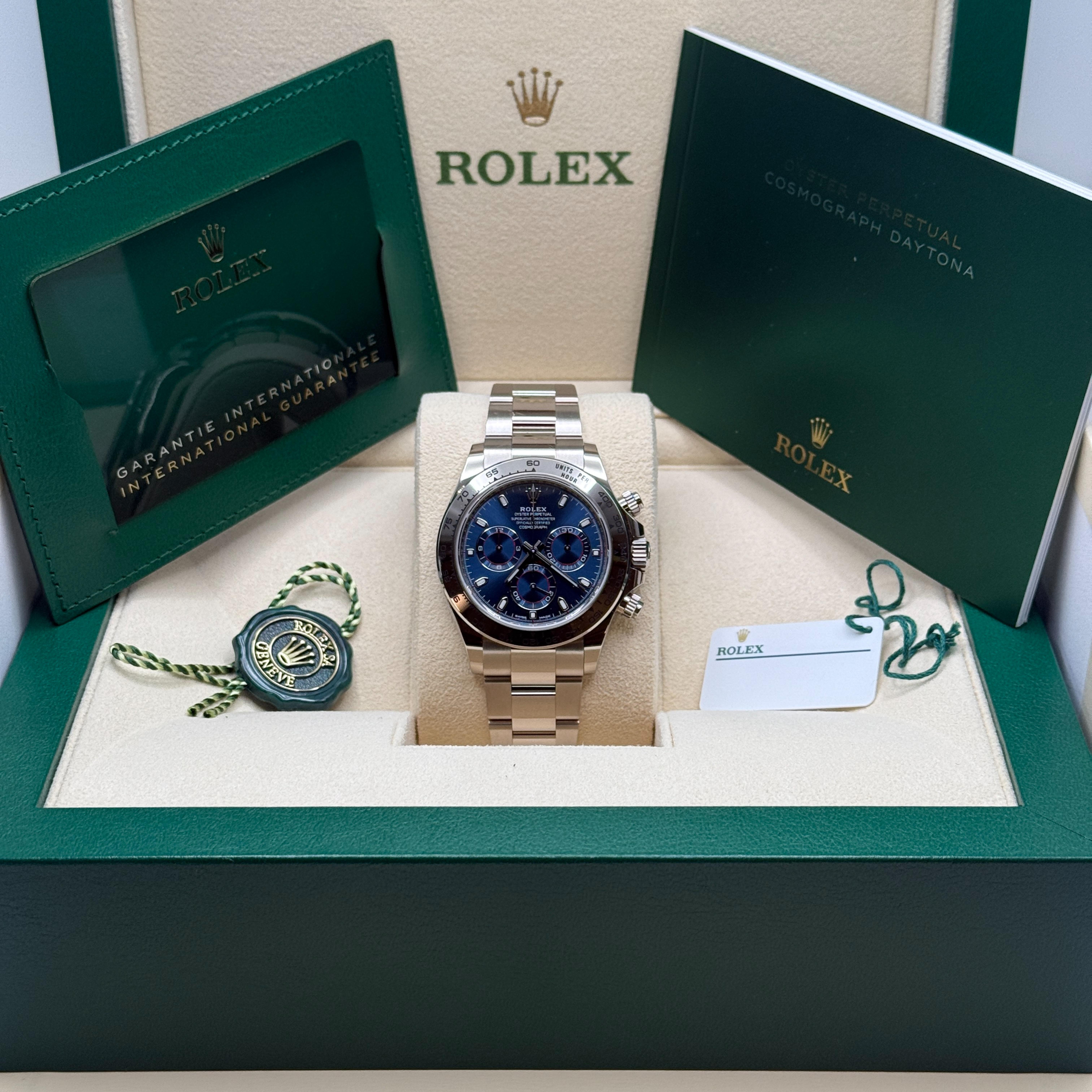 Rolex Daytona White Gold / Blue 116509-0071 Watches | Bezel