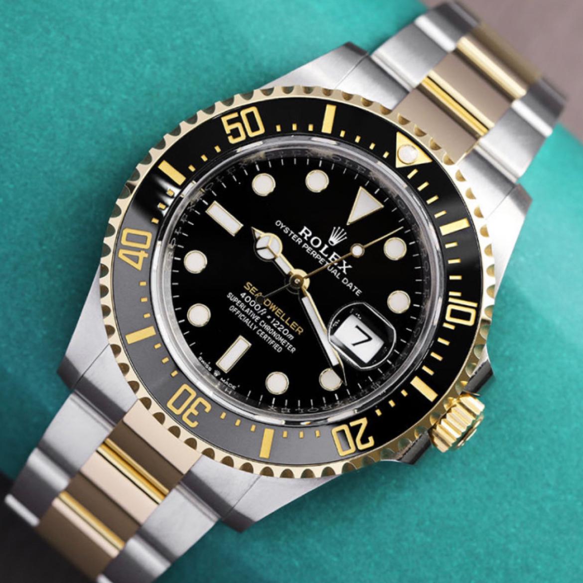 Rolex Datejust 36 Black Dial Two Tone Men's Watch 126231
