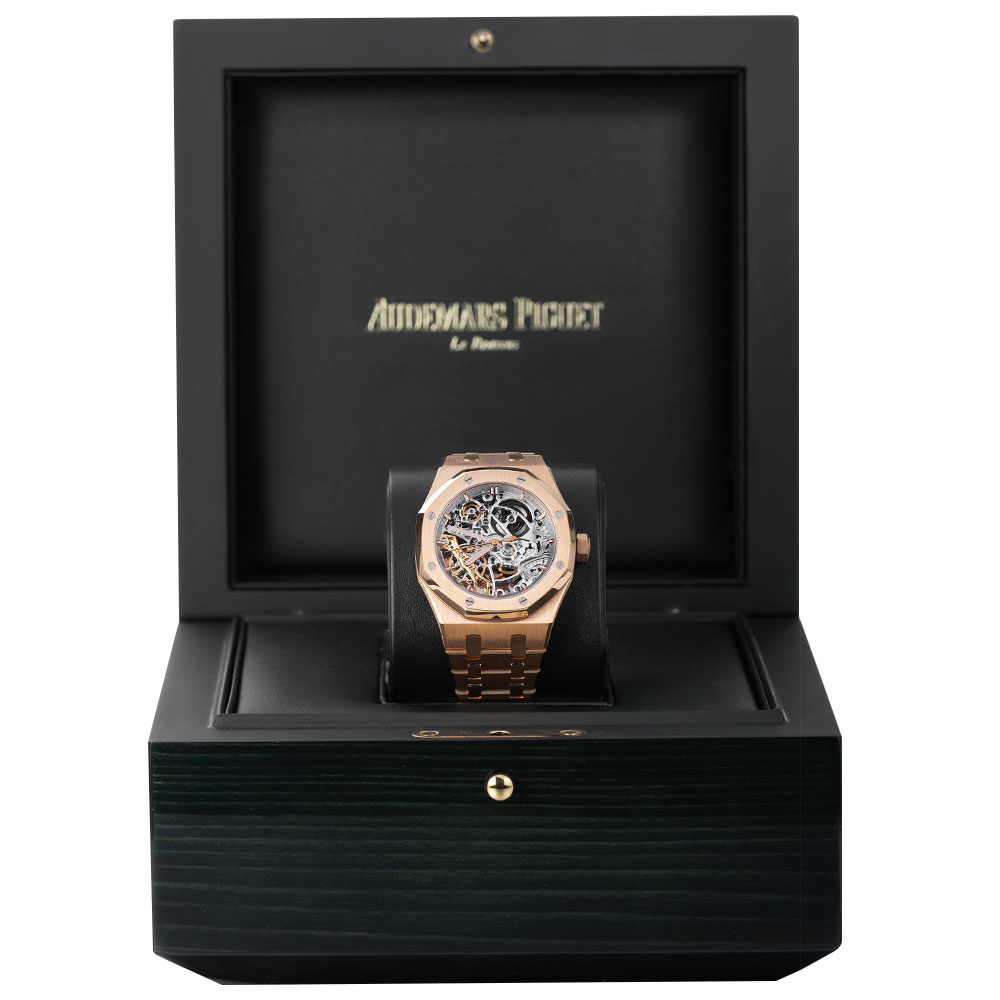 Audemars Piguet Royal Oak - 37mm Skeleton Rose Gold - Double Balance Wheel Openworked -Preowned (Ref#15467OR.OO.1256OR.01)