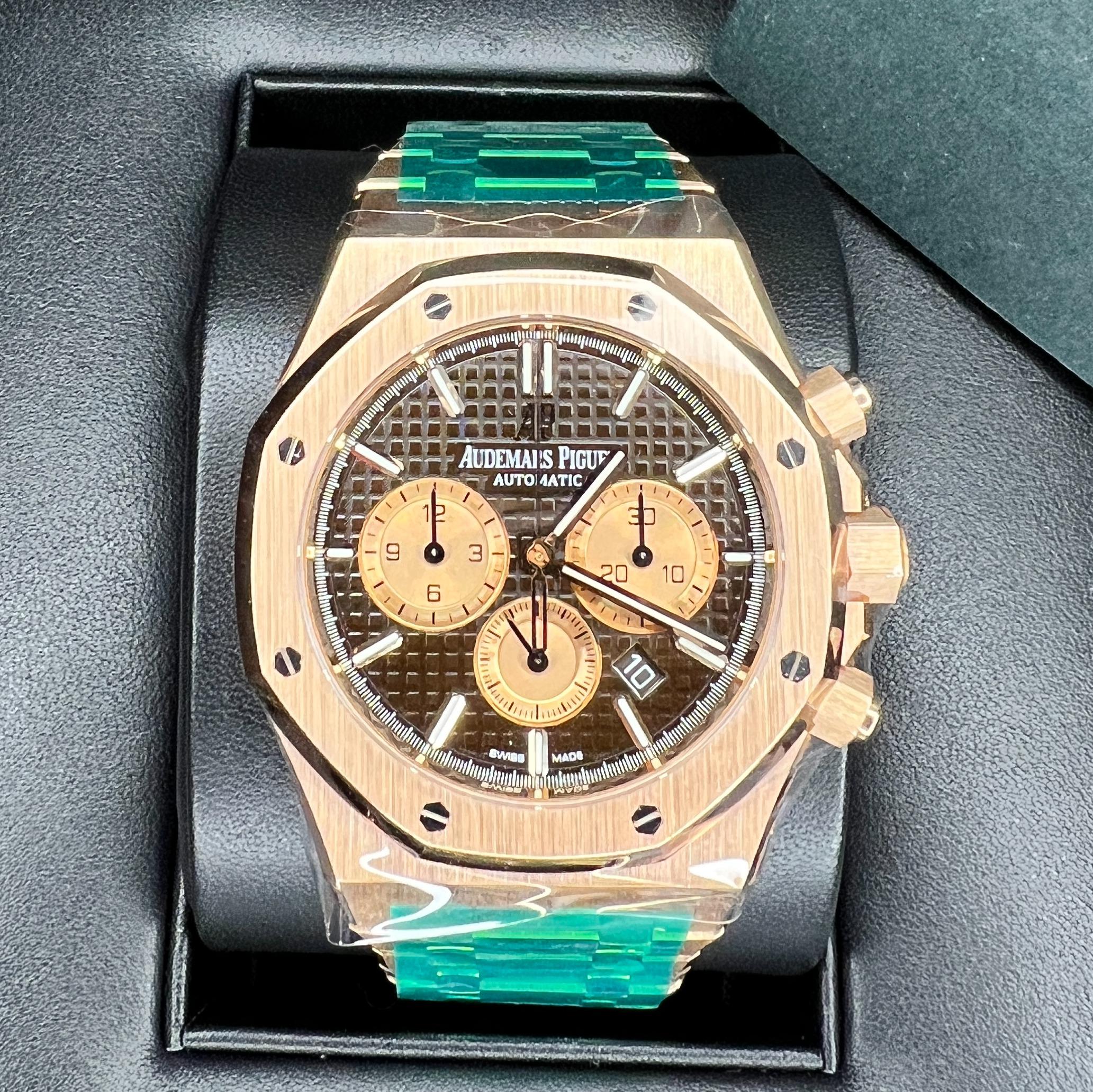 Audemars Piguet Royal Oak Chronograph 26331OR.OO.1220OR.02 Brown Index Rose  Gold 41mm - BRAND NEW