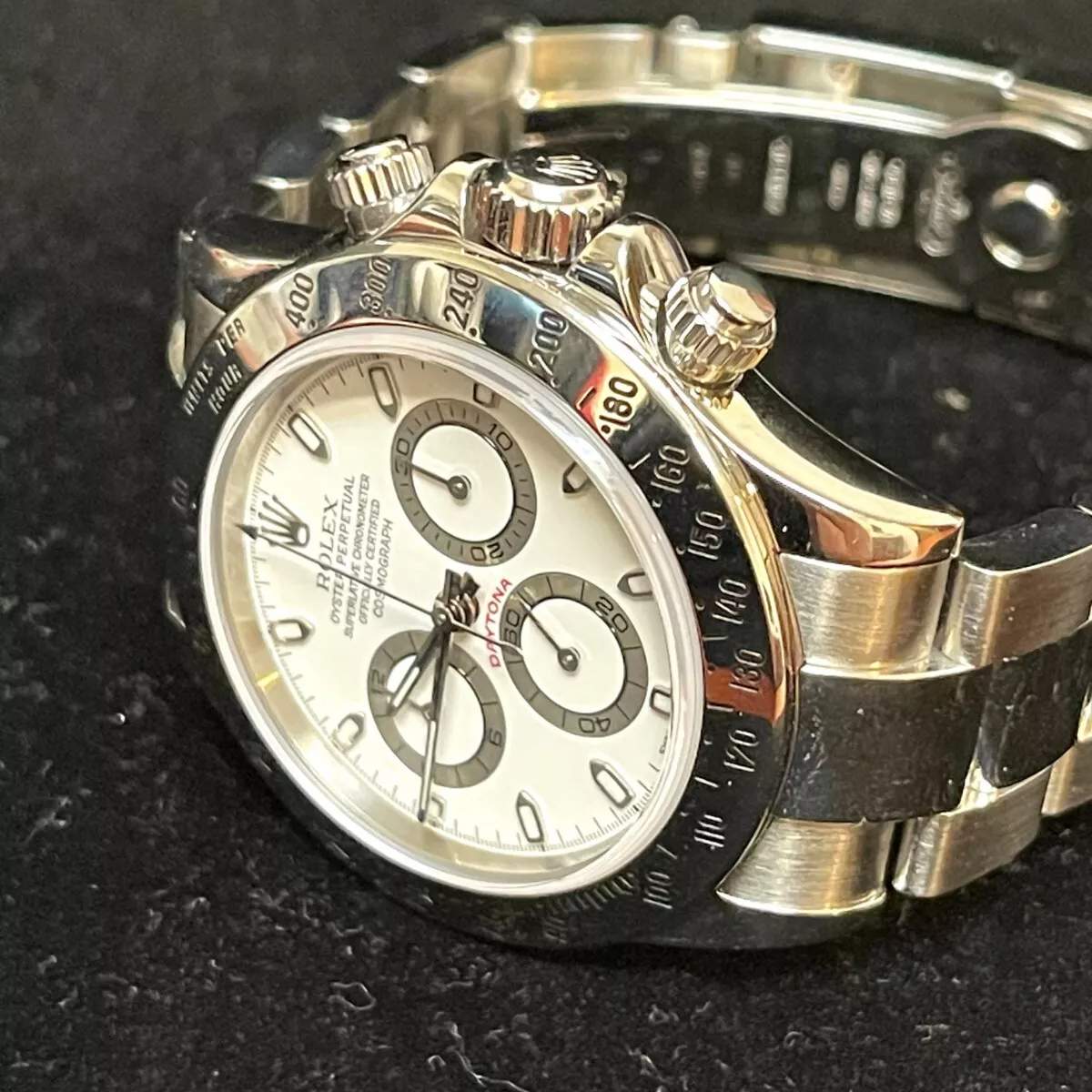 Rolex Daytona White 116520-0016 Watches Bezel