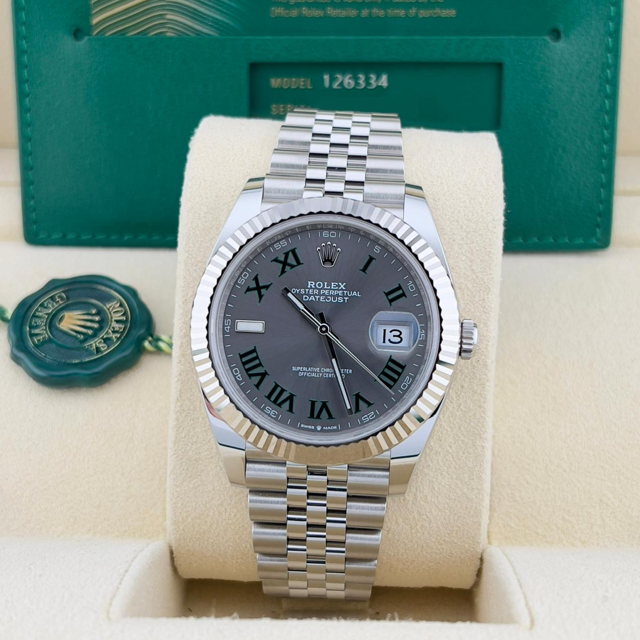 0812 Sold Out: Rolex Datejust 41mm 126334 Box and Papers NEW 2022