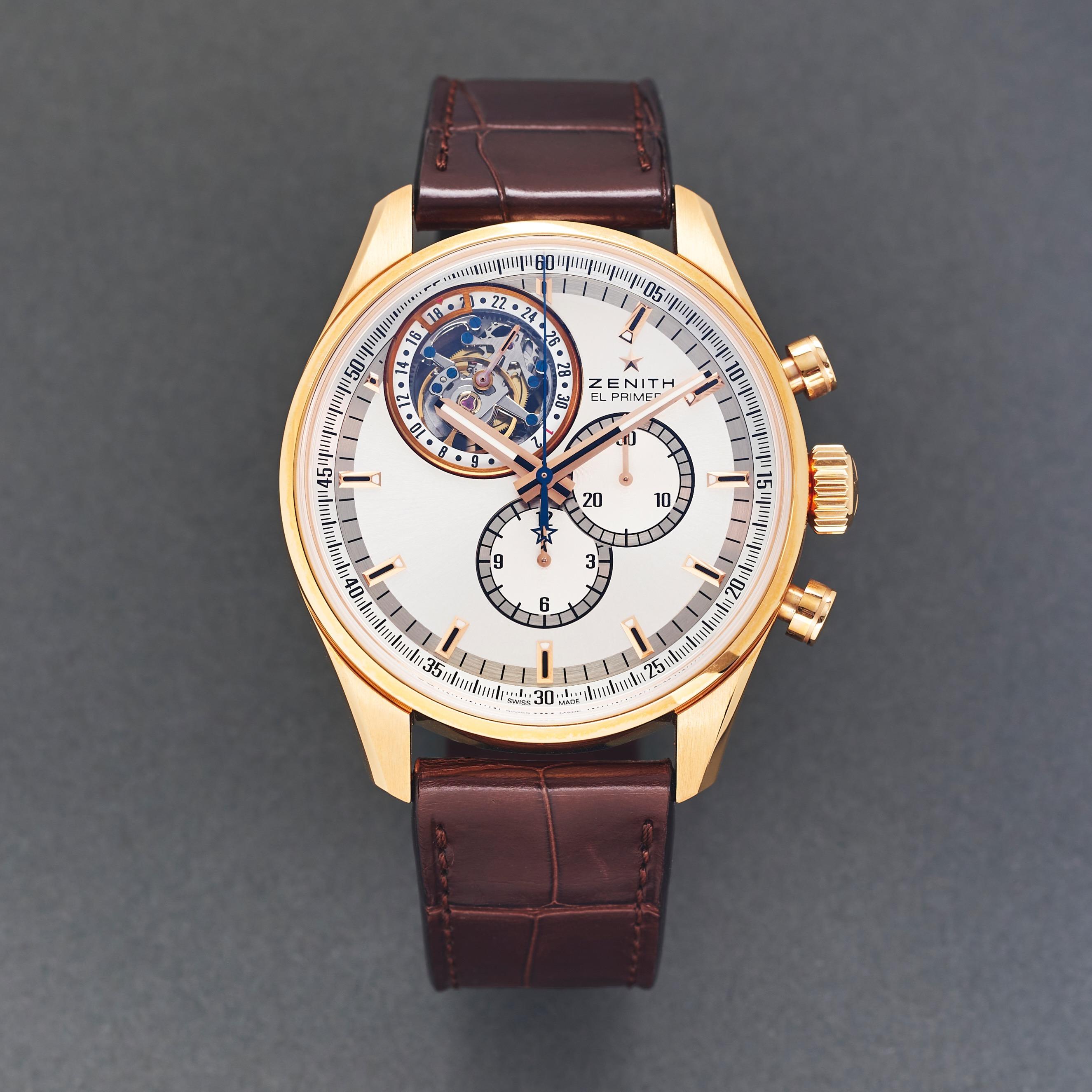 Zenith El Primero Tourbillon Chronograph Rose Gold 18.2050 Zenith El Primero Tourbillon Chronograph Rose Gold 18.2050