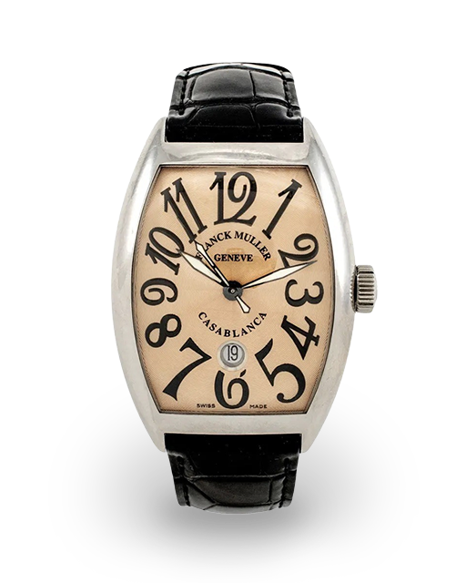 Franck Muller Casablanca Steel / Salmon / Arabic / Strap 8880 C DT