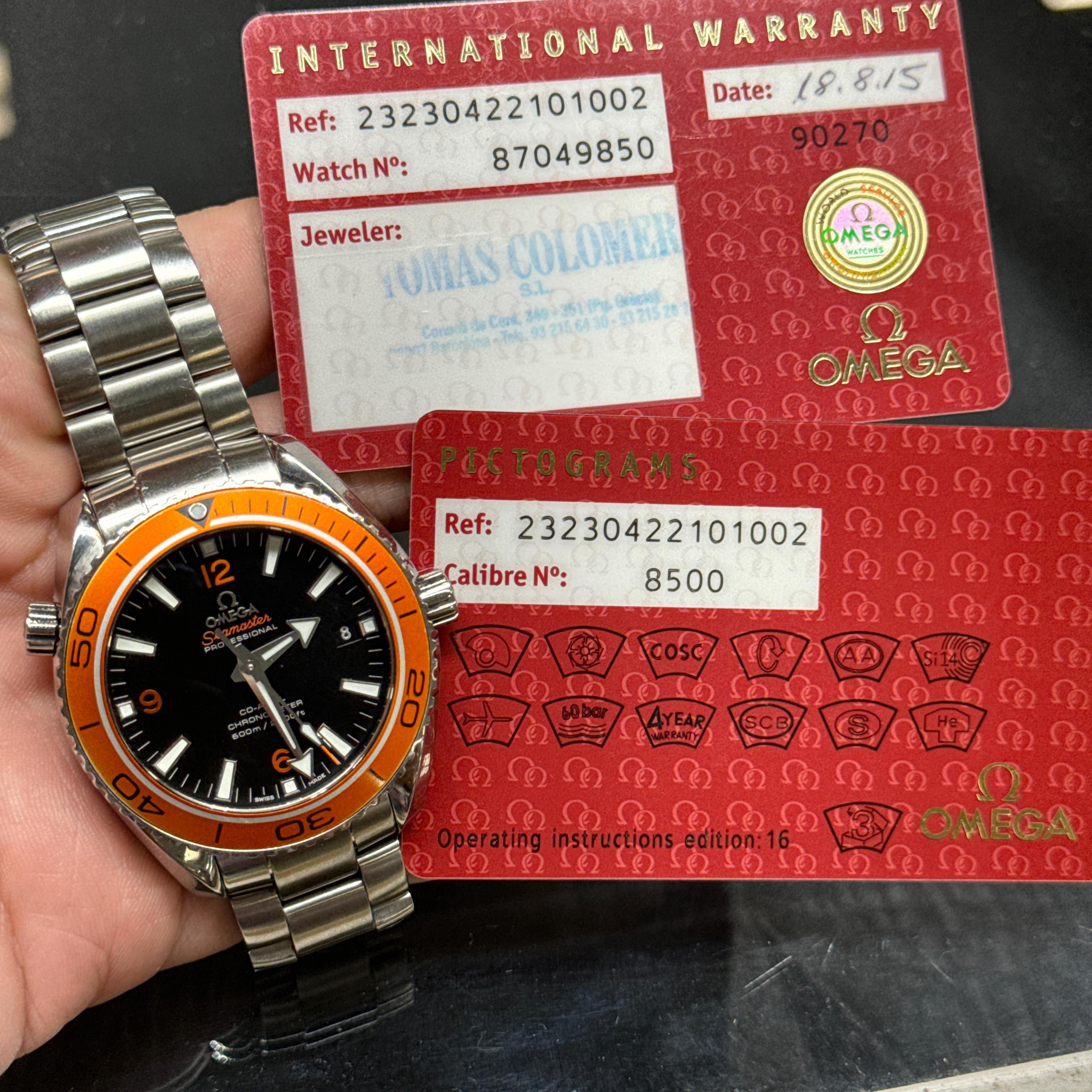 Omega Seamaster Planet Ocean 600M Co-Axial 42 Stainless