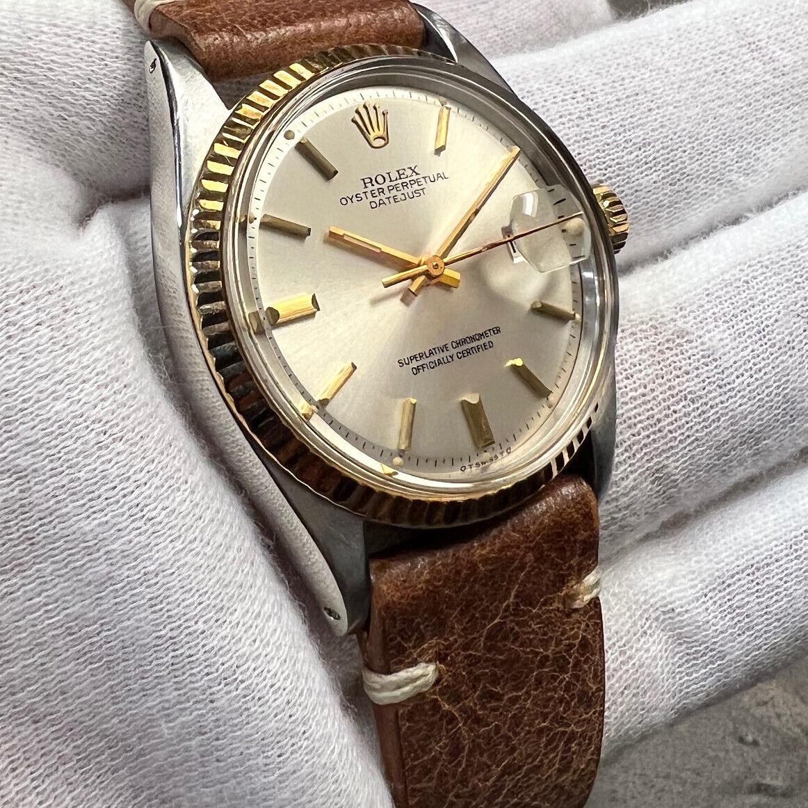 1973 Rolex Datejust 36 Two-Tone / Fluted / Silvered
