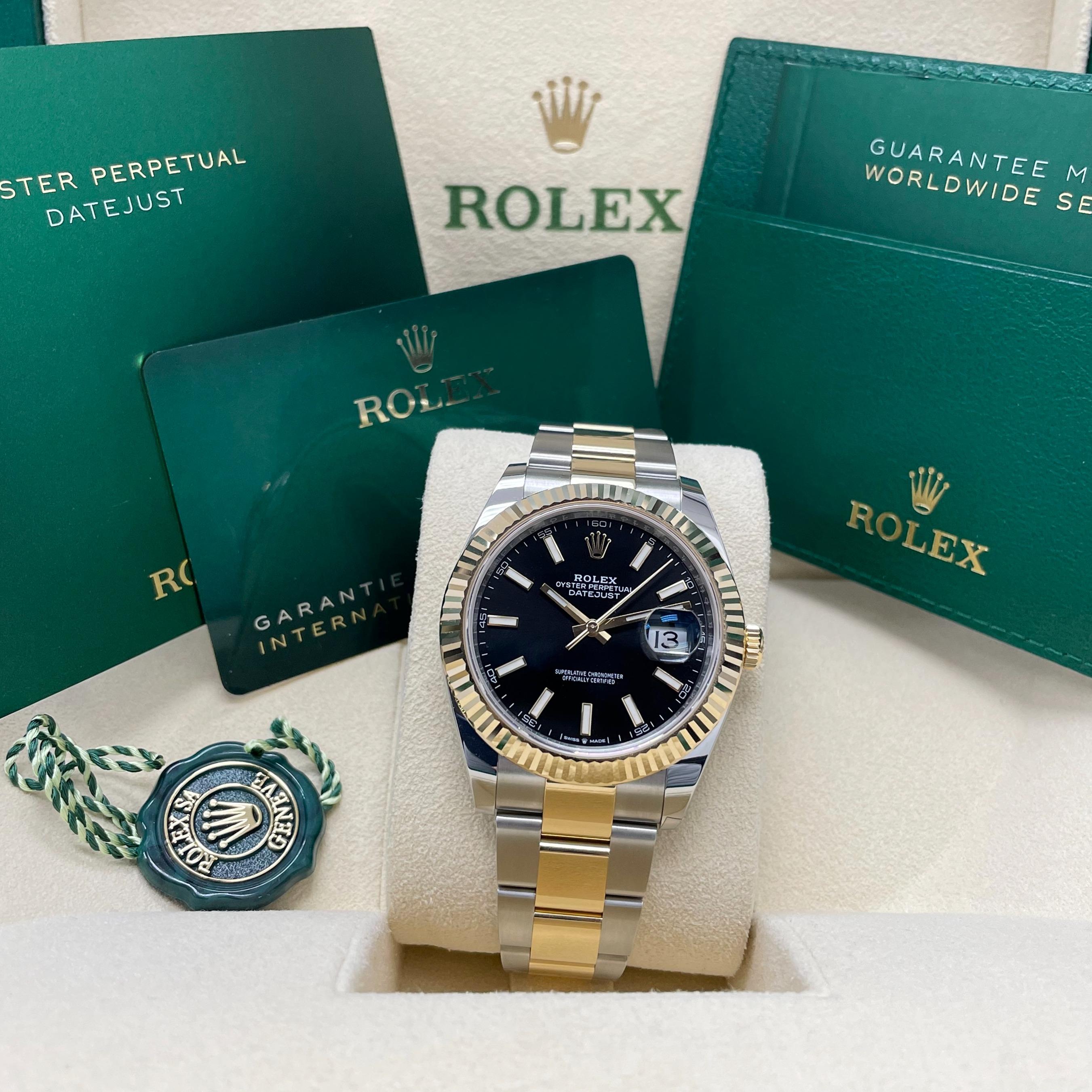 Rolex Oyster Perpetual Datejust 41, Black Dial, 126333-0013