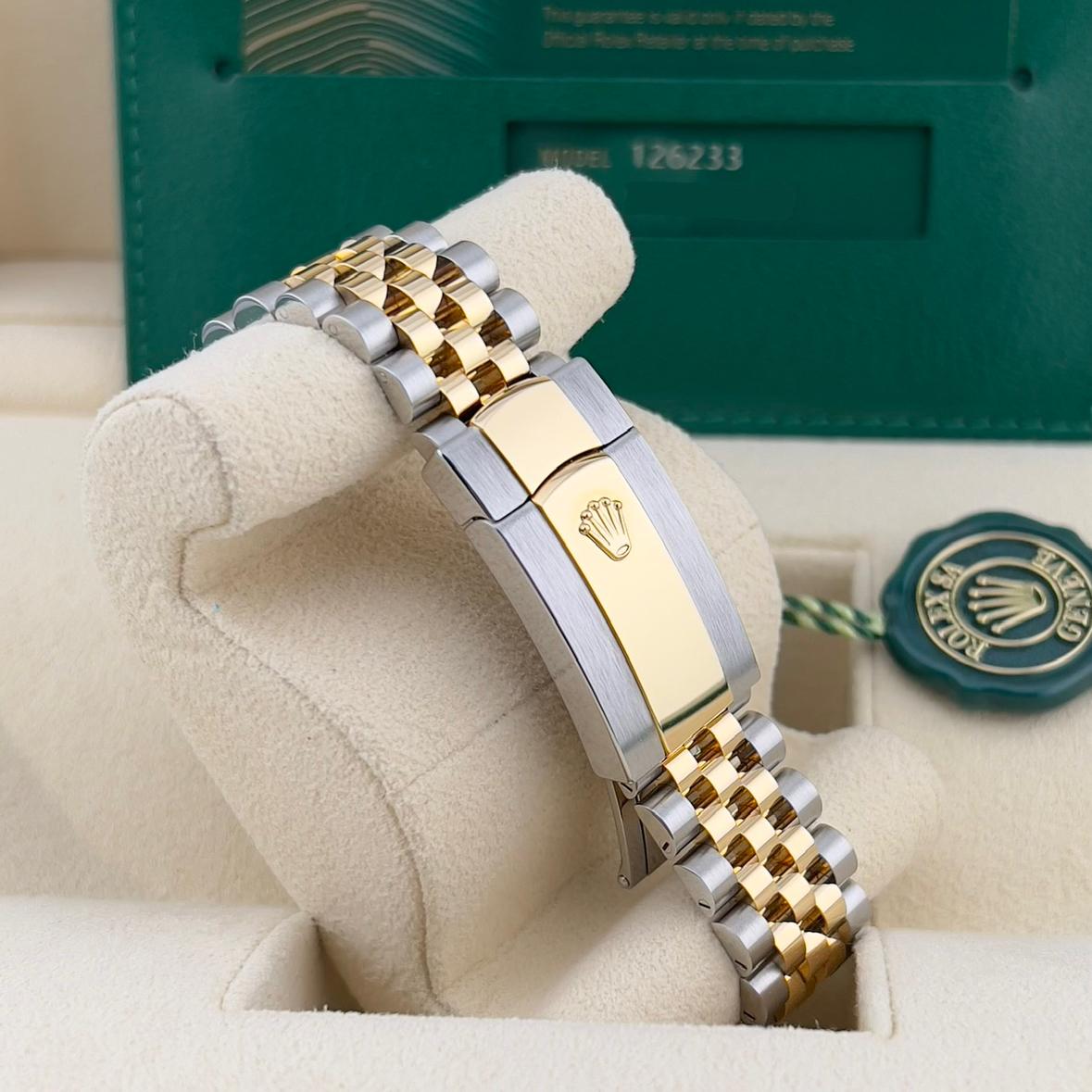 2021 Rolex Datejust 36 Two-Tone Fluted / Silvered Jubilee