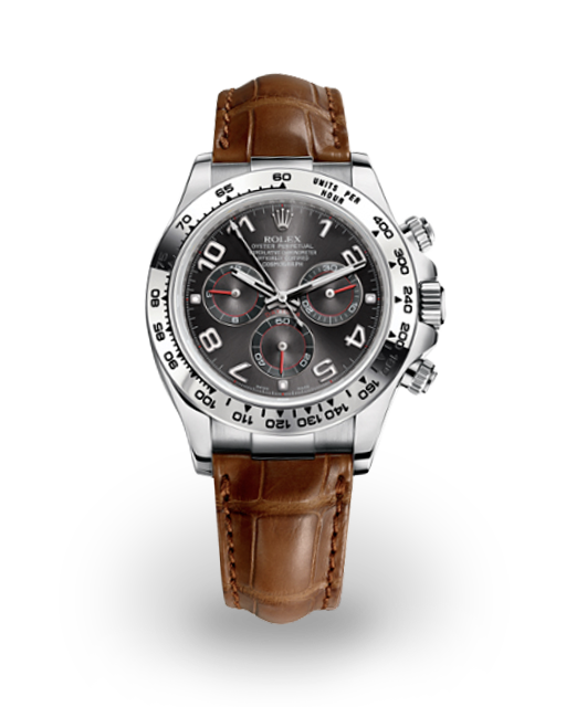 Rolex Daytona White Gold / Gray / Arabic 116519-0163 Watches | Bezel