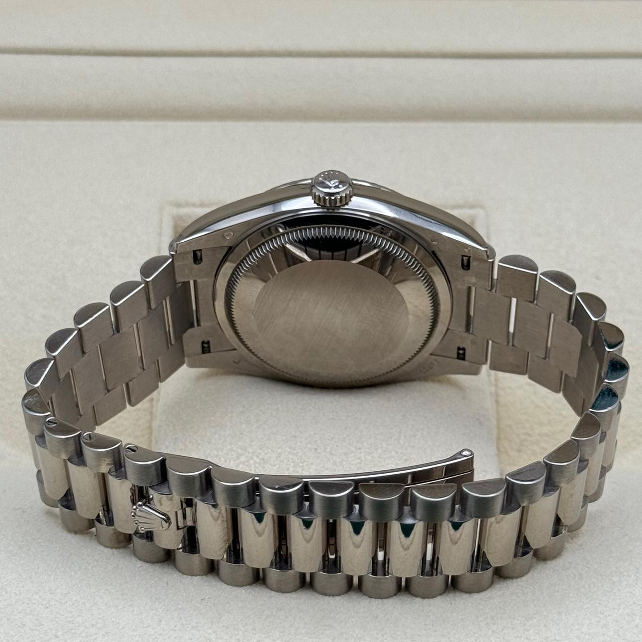 Auction: 2024 Rolex Day-Date 36 White Gold / Fluted / White