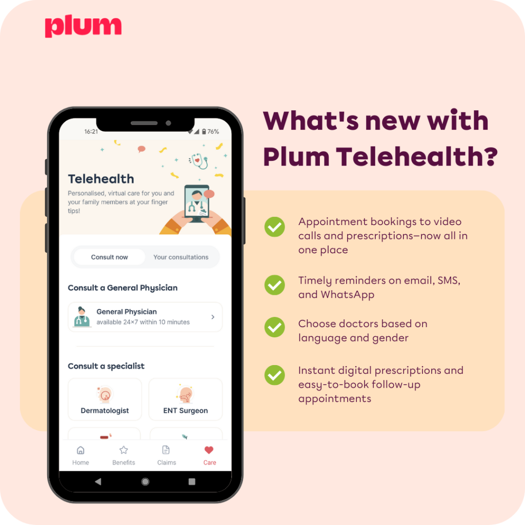 what's new with Plum Telehealth