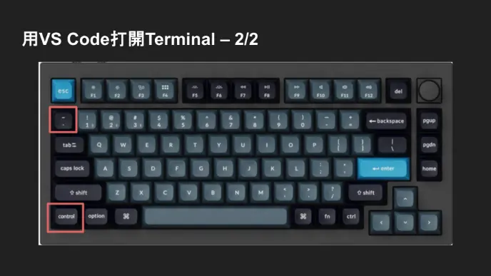 打開terminal